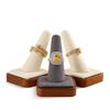Yinbeini Ring Display Stand, Wooden Jewelry Display Stand, Ring Stand