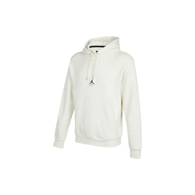 Air Jordan Statement Logo Casual Sports Autumn Hoodie White Men s DA9817-141 XXL