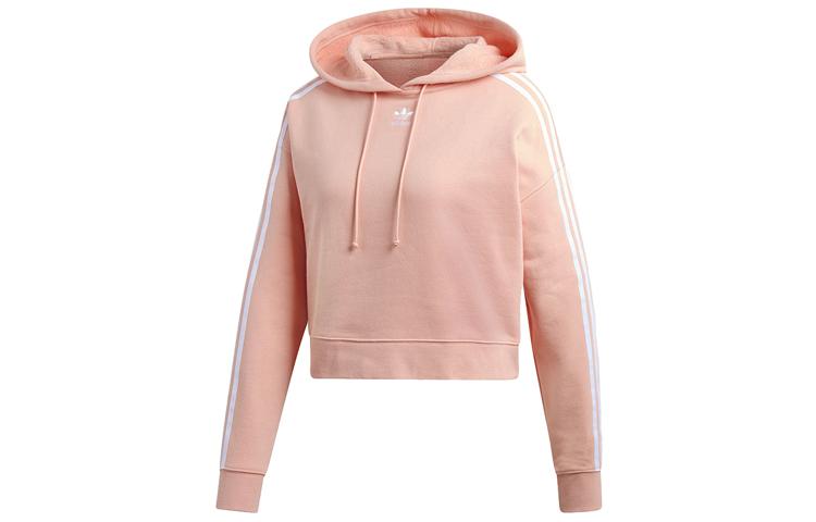 Adidas Originals Sweatshirts Women s Orange Pink Hooded Moderate Regular DX2161 36