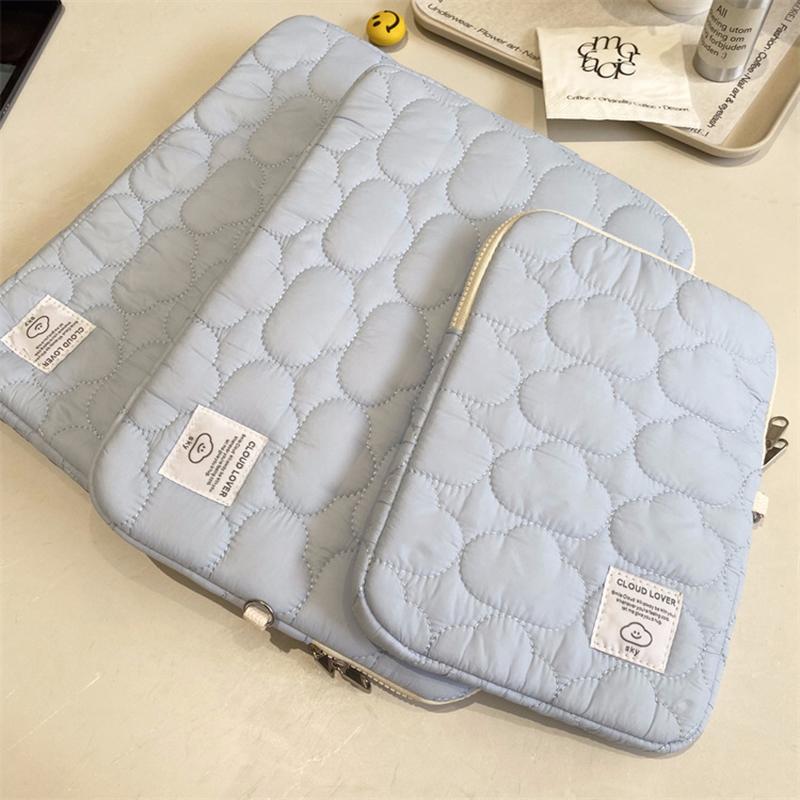 

Cute Clouds Laptop Bag For Macbook 13/14/15/16Inch Computer Notebook Shockproof Tablet Bag Protective Cover Laptop Storage Bag 11 inch синий