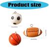 5Pieces Football Pendants Jewelry Making Part Fashion Accessory Perfect for Unique Jewelry Making and Craft Accessories