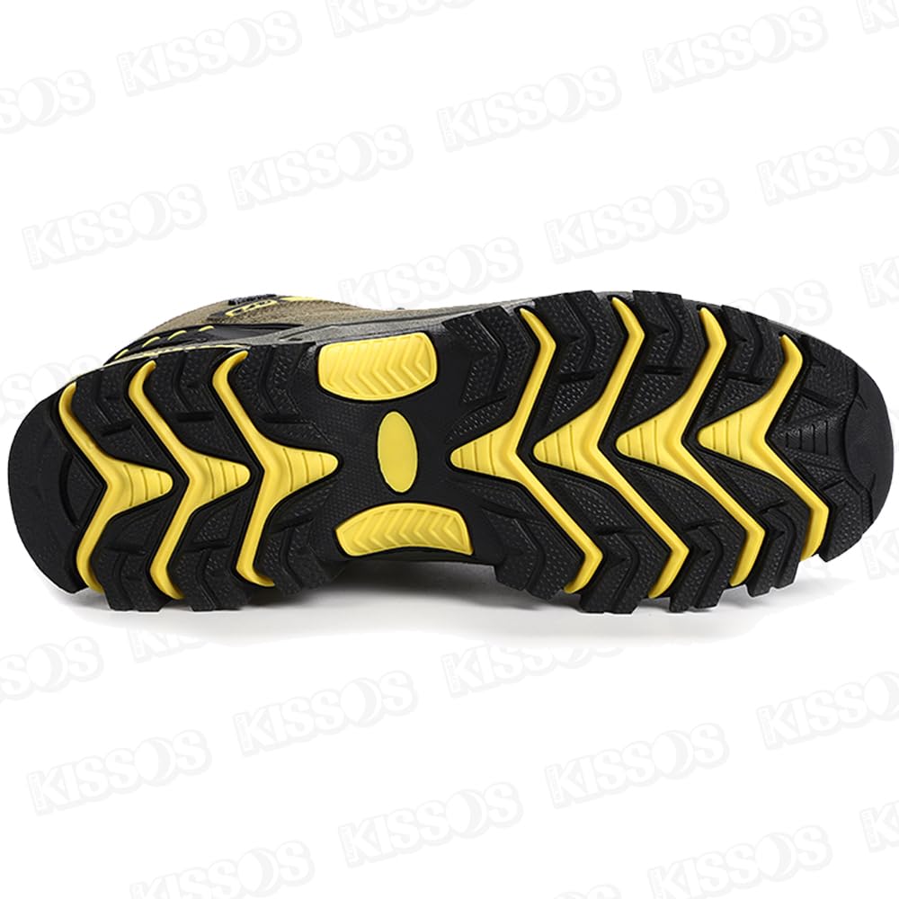 Wandern Trekking Ideal für und und Stilvolle Herrenschuhe, Wandern, Camping, Spazierengehen, Rutschfest, Wasserdicht, Atmungsaktiv, (Größe 26,5 cm (43 cm), Grün)