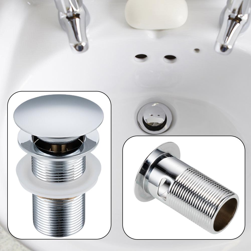 

Pop Up Drain Button Anti-Leakage Bathroom Sink Plug Drainer Siphon Waste Stopper Sink Drain Strainer Bathroom Faucet Accessories spain