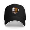 Bulldog Baseball Hat with Bat and Ball Design Black Adjustable Cap for Sports Fans and Dog Lovers Casual Streetwear Accessory
