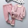 New Autumn Winter Kids Thicken Warm Pajamas Baby Boys Girls Cartoon Long Sleeve Pyjamas Toddler Sleepwear Clothing Sets