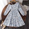 Girls' Fashion Dress 2025 Autumn Children's Single-shoulder Strappy Long-sleeved Princess Dress