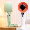 Handheld Fan, with Portable Hook Powerful Fan, Intelligent Digital Display And Speed Adjustment Design, Fan for Travel And Desktop