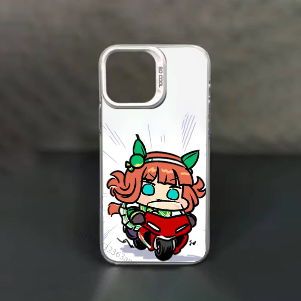 

Чехол для телефона Umamusume Silence Suzuka для iPhone 17,16,15,14,13,12,11,Pro,Max,Plus,Mini,X,XS,XR,8,S,SE Мягкий черный чехол iPhone17pro