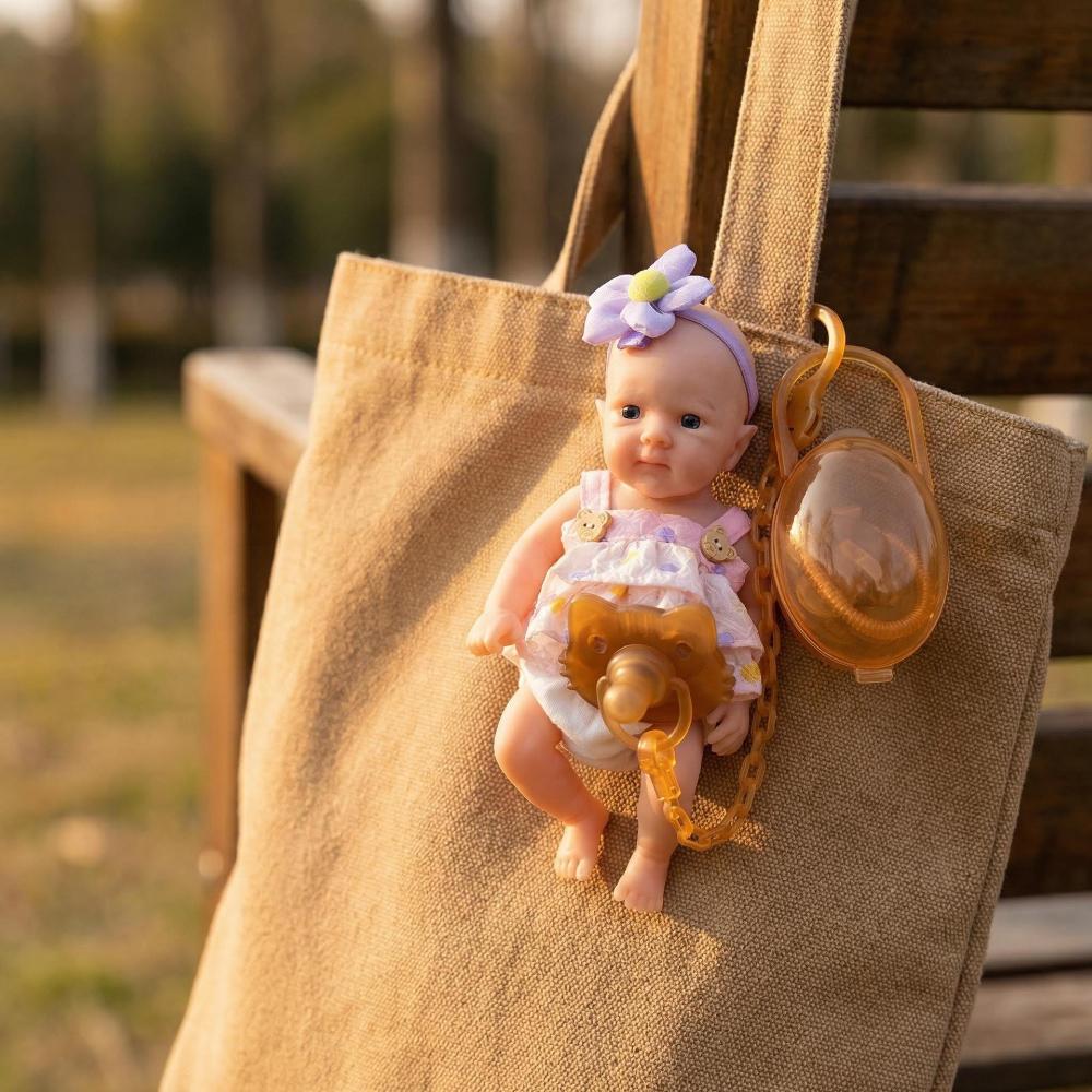 8 Inch Elastic Solid Pure Silicone Reborn Babies Doll Bettie Soft Stretchable Limbs Simulation Doll Truth Like Mini Toy Baby Dolls for Kids Xmas Gifts