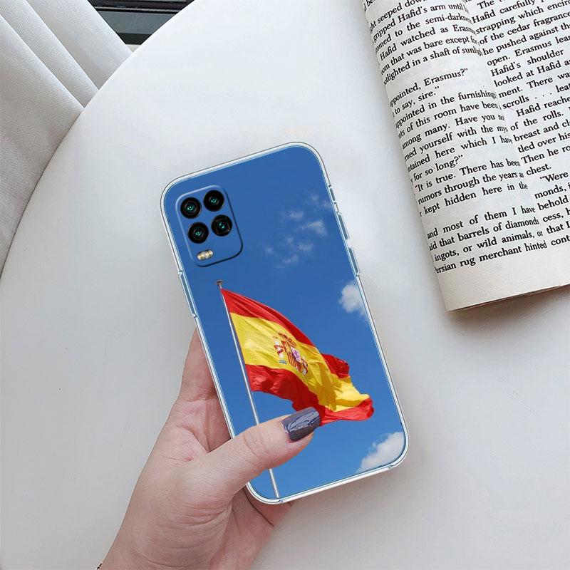 Spain Flag Transparent Phone Case for Motorola Moto E22I E22S E22 E32 E40 E7 E7I G Plus Power Play Stylus G22 G14