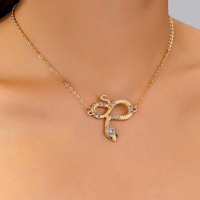 Fashion Accessories Zodiac Snake Necklace Simple Versatile Premium Women's Collarbone Chain Women