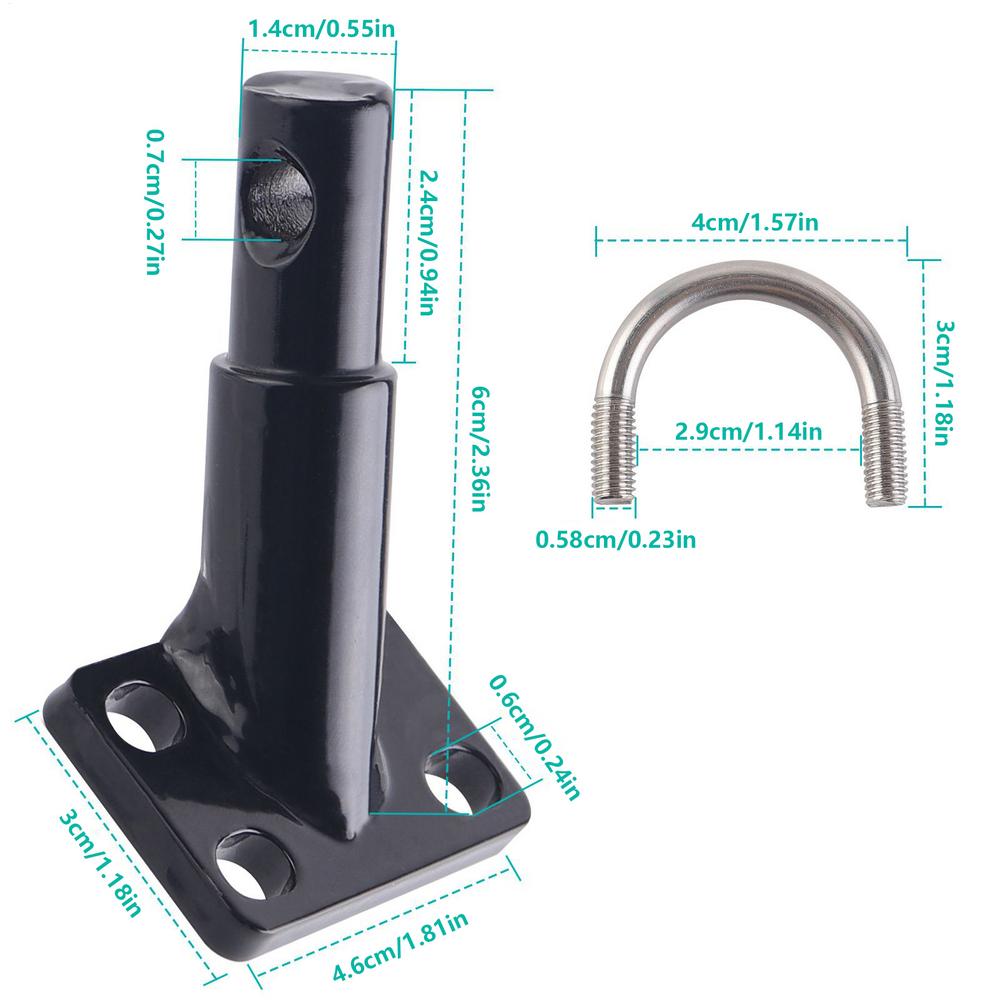 Bike Trailer Hitch Coupler Connector For Cargo / Pet Bike Trailers Adapter Quick-Release Versatile Hitch Cargo Trailer For bike чёрный