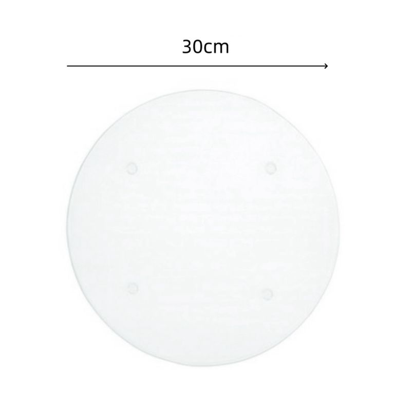 A20F-Round Acrylic Cutting Board For Outdoor Camping, Small Clear Countertop Tray, Scratch Resistant, 30X30x0.3Cm