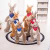 Scarf Mother and Son Kangaroo Doll Australian Simulation Plush Toy Doll