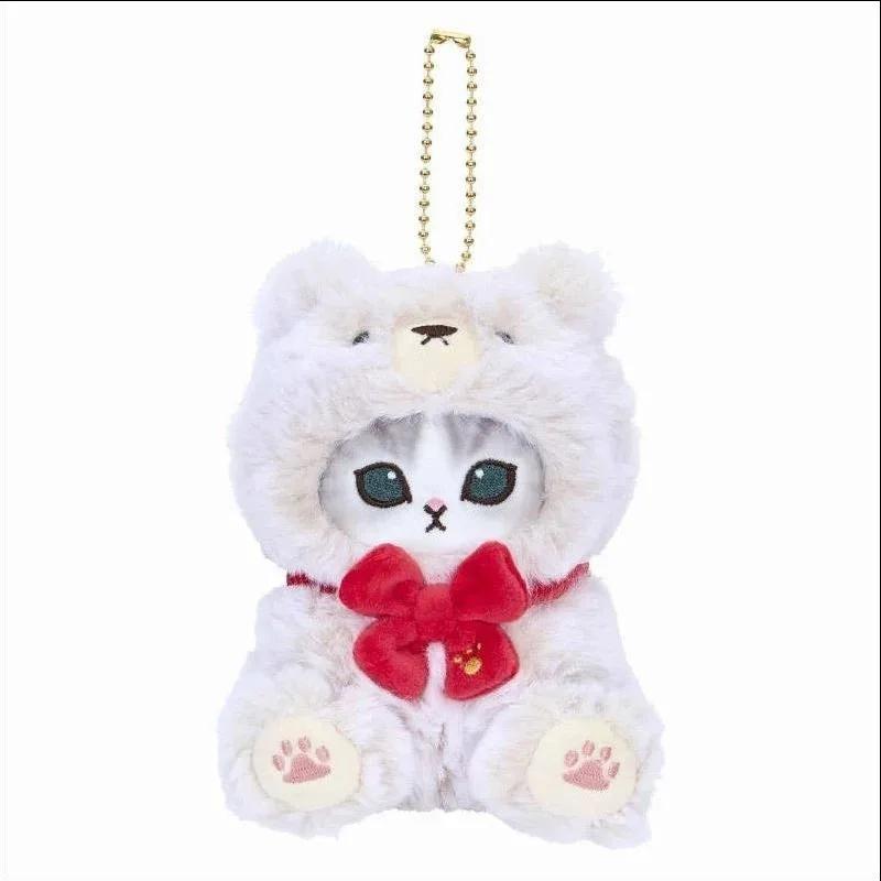 10 см Кавайи Мофусанд Аниме Хобби Лимитированная Серия Серия Медведей Косплей Белый Медведь Мультяшная Плюшевая Кукла Подвеска Подвеска на Сумку Игрушка Подарки