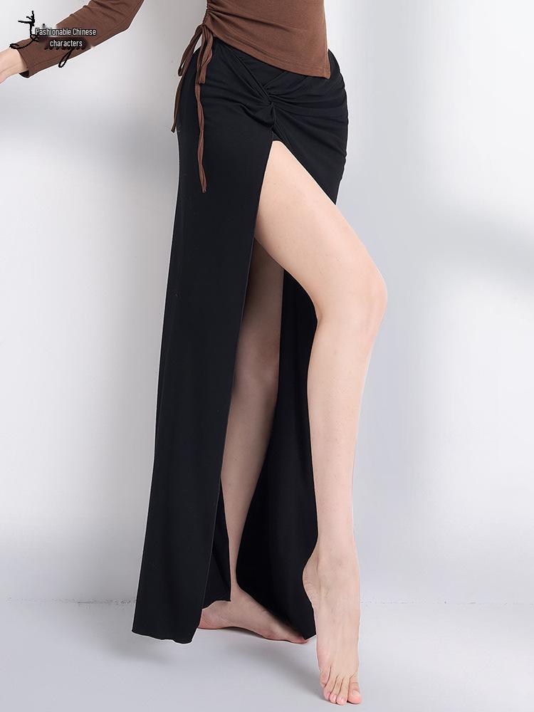 Huayu 2025 Slimming Modal Belly Dance Skirt with Sexy Slit