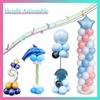 Ballonständer Set mit 2 Verstellbaren Metall-Ballonsäulenständer-Kits für Geburtstag, Hochzeit, Babyparty und Abschlussfeier