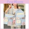 Cute Plaid Backpack With Fabric For School Use