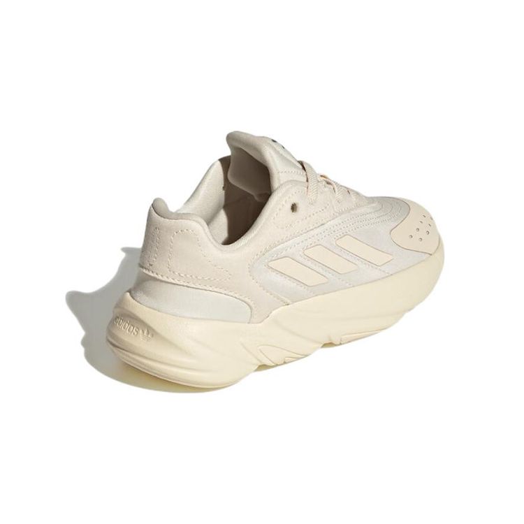 Adidas Originals Ozelia El C Low Top Durable Casual Shoes Kids Sneakers Beige GW7213