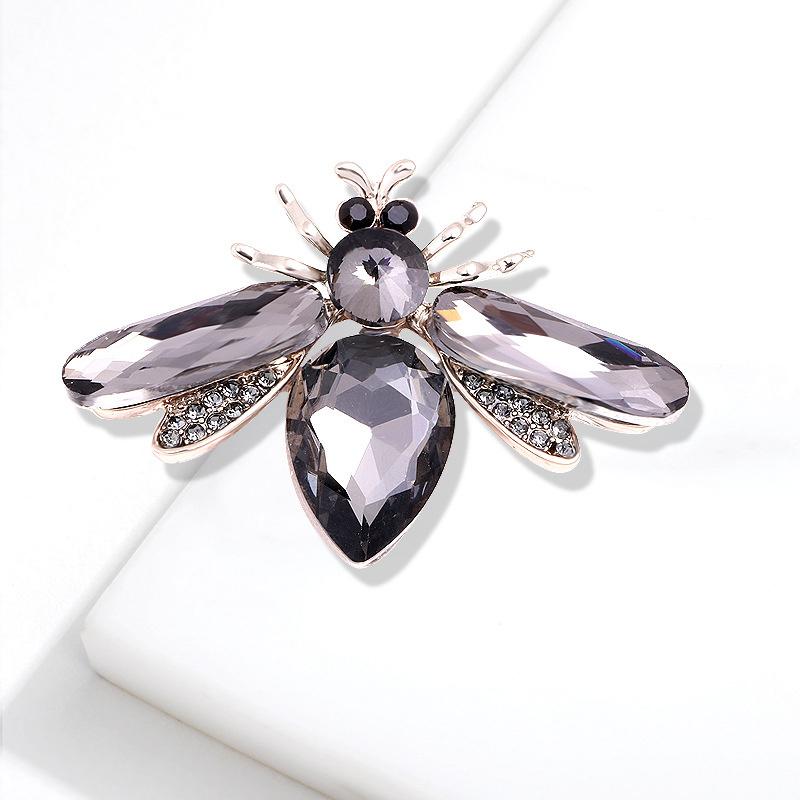Crystalline Acrylic Insect Bee Pin Brooch Exquisite Craftsmanship With The Same Insect Brooches Rhinestone BroochWedding Jewelry
