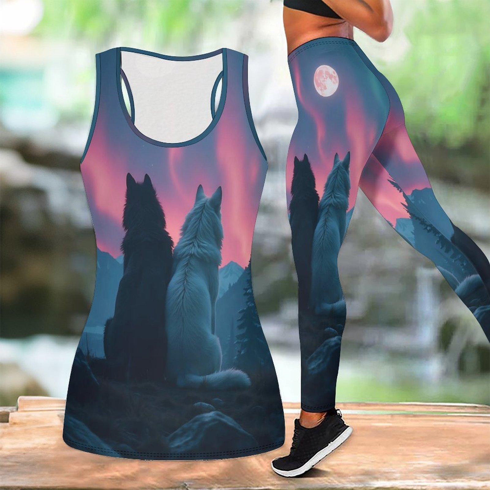 

Animal Pattern Print Yoga Outfit for Women Fashion Workout Leggings Fitness Sports Casual Yoga Set Sports Suit 8XL рожевий