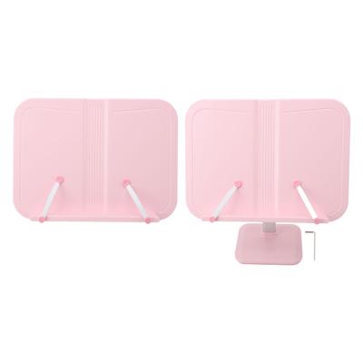 Adjustable Book Stand for Reading with Page Clips Textbook Stand Holder for Tablet Recipe Cookbook P