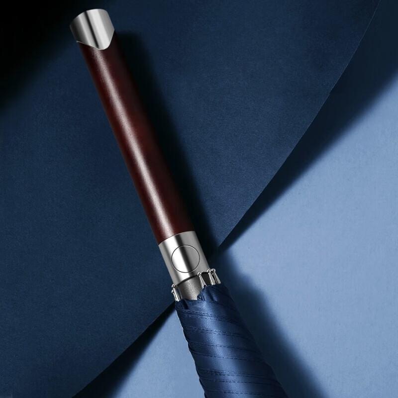 

MAYDU Large Automatic Open Solid Wood Handle Umbrella