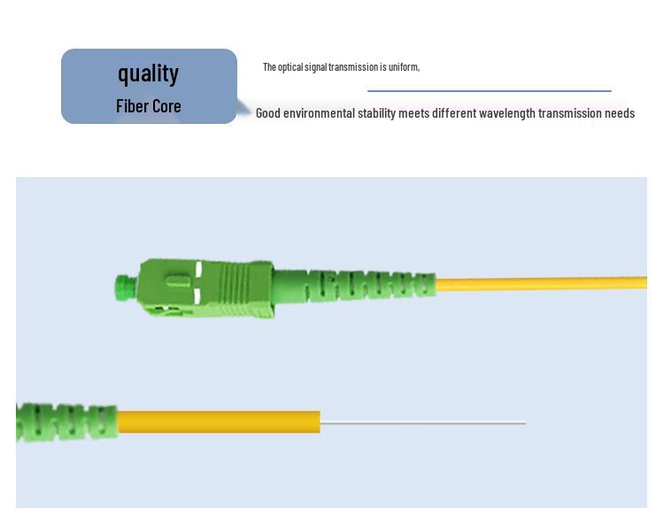 Telecom-Grade 1x2 SC/APC Splitter Fiber Optic Patch Cord