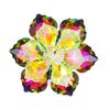 Modische Kristallblumen-Brosche - Handgefertigte Corsage für hochwertige Kleidung, Mehrfarbig