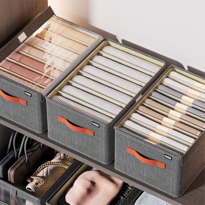 Cutie de depozitare haine pantaloni, Organizator haine îngroșat, Dulapuri sertare organizatoare pentru depozitare pantaloni pulovere, Organizatoare de depozitare pentru șifonier