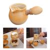 Ceramic Tea Pot for Boiling Water Portable with Anti Scald Handle Infuser House
