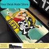 Mouse Pad  One Piece Luffy Computer Keyboard Pad Carpet Large Gaming Accessories Mousepad Edge White Gamer Desk Mat Table
