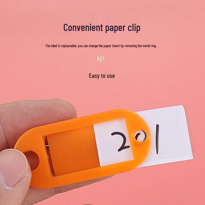 Plastic Key Tags with ID Labels