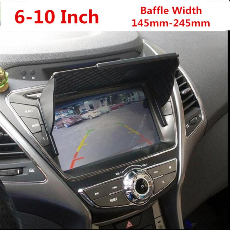 6-10 Inch Universal Car GPS Navigation Light Cover Barrier GPS Navigator Sun Visor Sunshade Hood Width 145mm-245mm