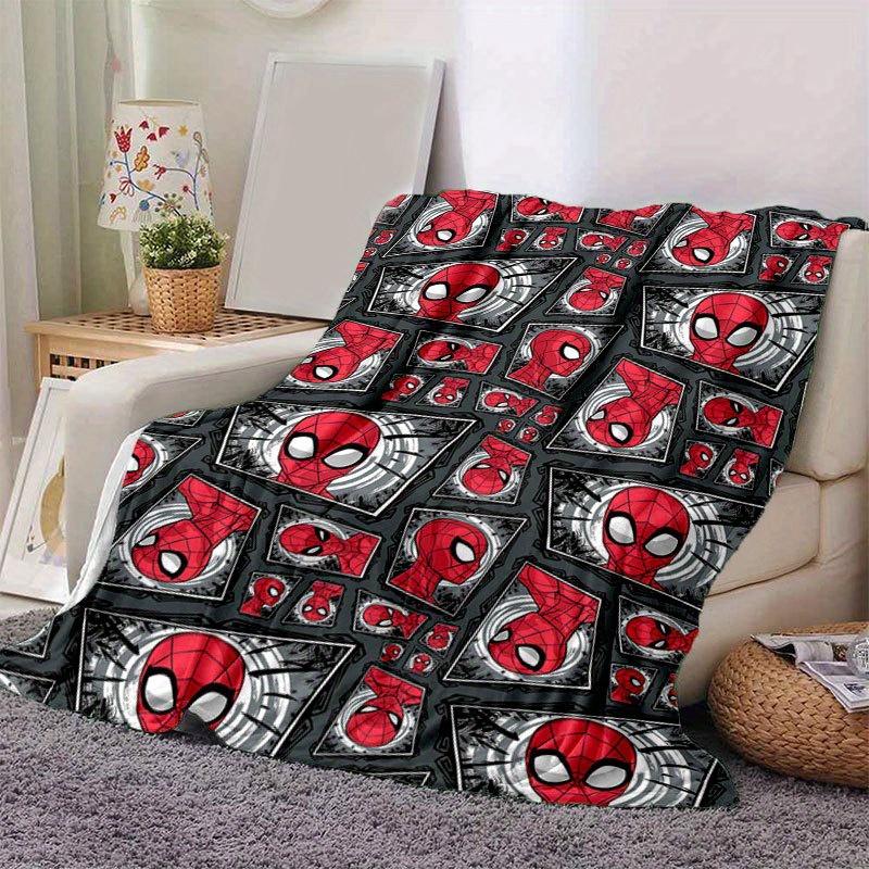 Spider-man Cute Printed Blanket Rectangular Soft Comfortable Modern Style Polyester