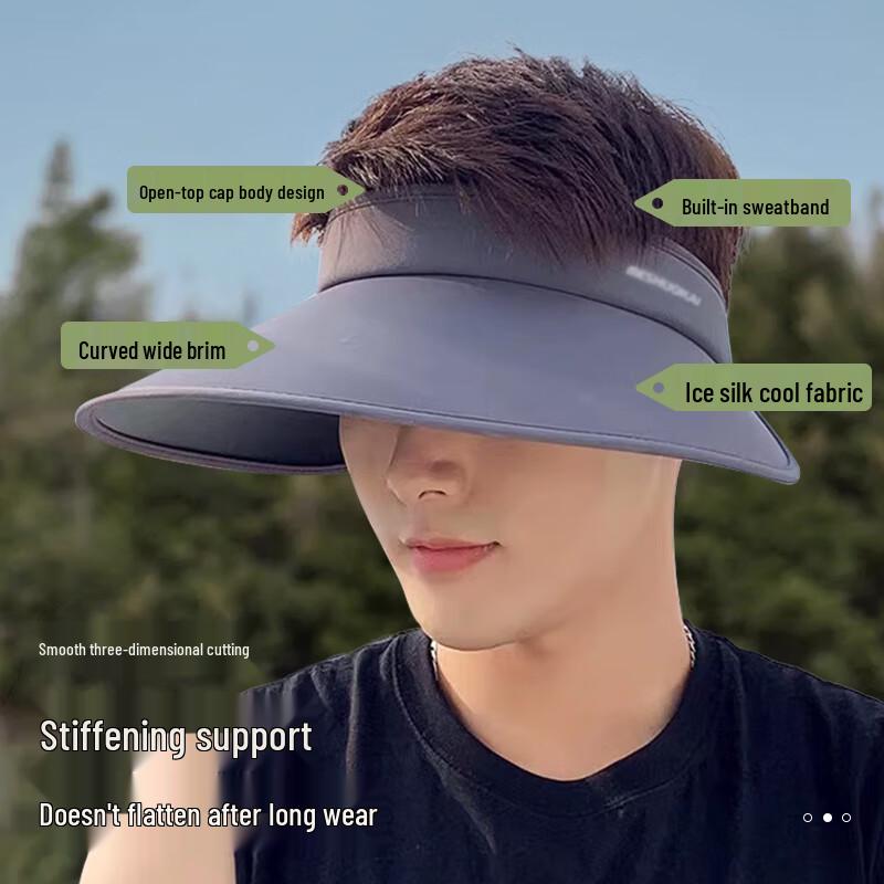 Ousen Men's Wide Brim Outdoor UV Protection Sun Visor