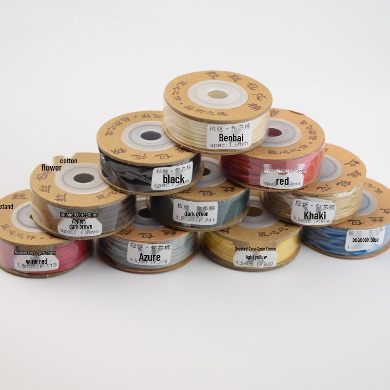 Fire-Baked Cotton Cord - Wear-Resistant Braiding & Bead Stringing Thread