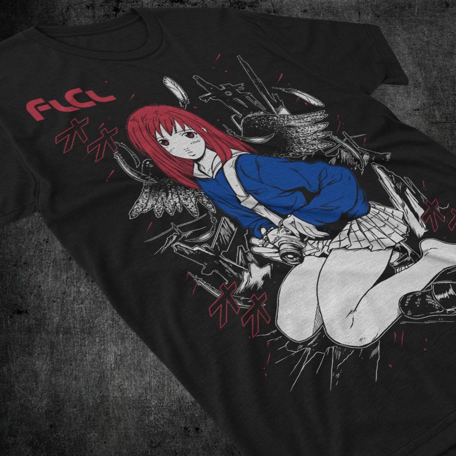 Unisex, Haruko Haruhara Shirt -flcl shirt,flcl T shirt,flcl T shirt,fooly cooly shirt,anime shirt,anime clothing,haruko shirt,flcl haruko XL