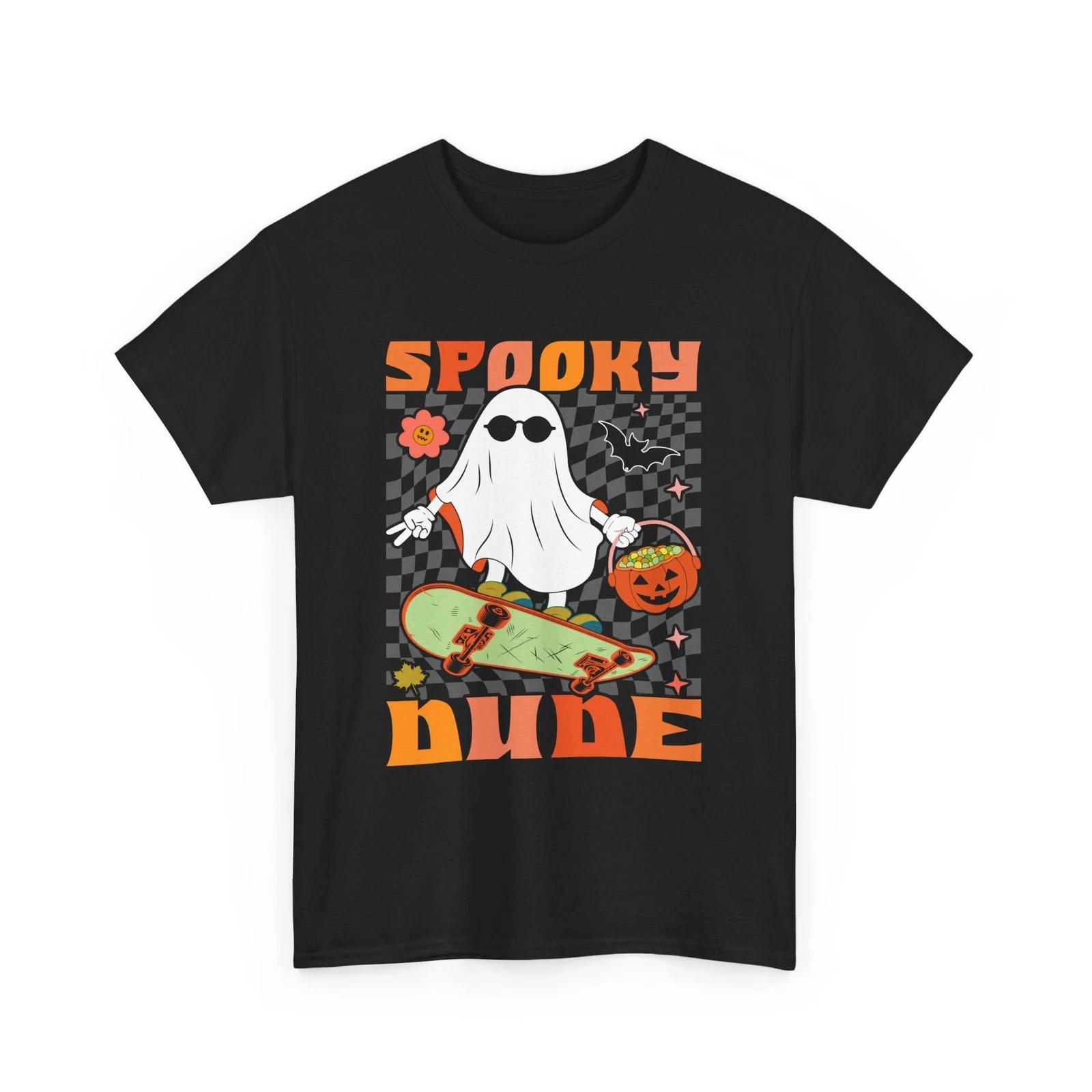 Spooky Ghost Face T-Shirt | Haunted Spirit Tee | Paranormal Halloween Shirt S