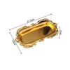 Nordic Dried Fruit Plate Silver Metal Snacks Tray for Wedding Gifts Cake Dessert Cake Pan for Party Birthday Party