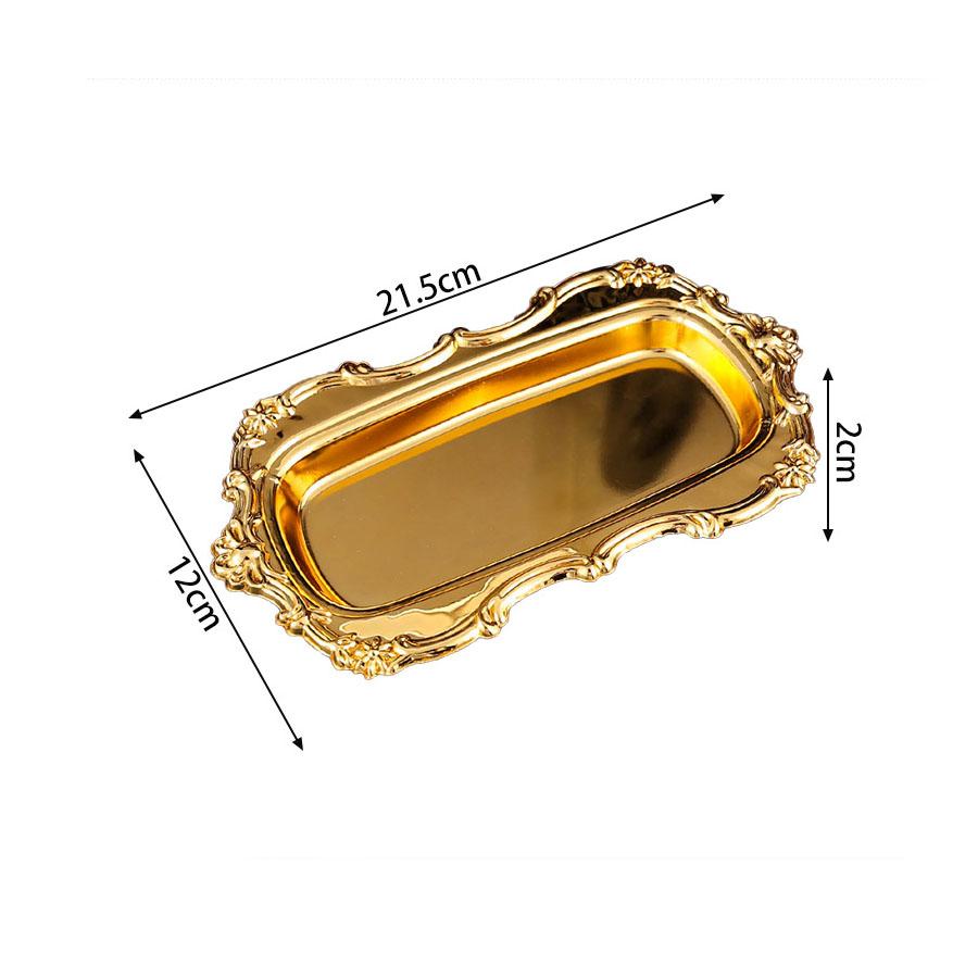 Nordic Dried Fruit Plate Silver Metal Snacks Tray for Wedding Gifts Cake Dessert Cake Pan for Party Birthday Party