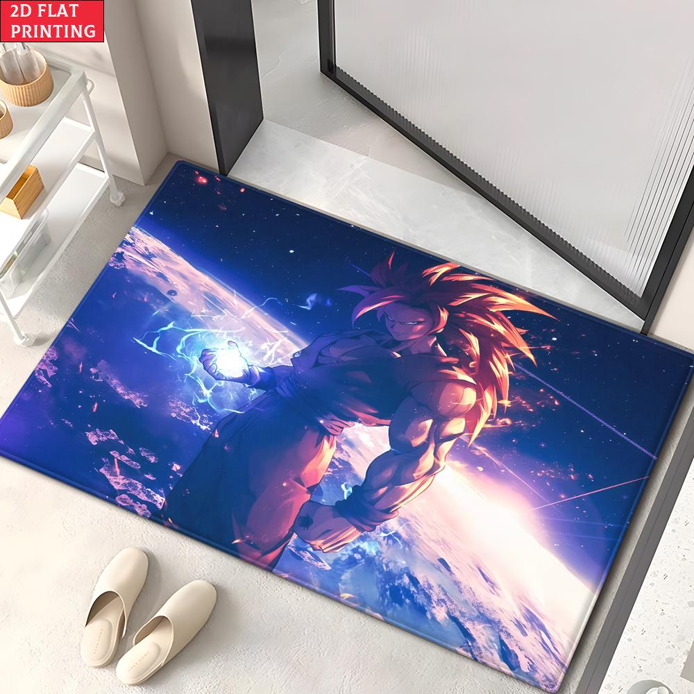 

Anime Super Saiyan & Villains Group Doormat, 2D Print Floor Mat, Entrance Rug for Bathroom Living Room Kitchen Home Decor Gift 40x60cm(15x23 in)