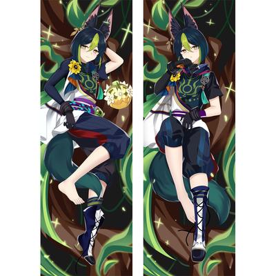 Anime Genshin Impact Tighnari Coplay Two Sided Pillow Case Dakimakura Hugging Body Male Otaku Cover Home Pillowcase