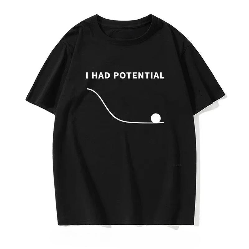 Project Hail Mary Avevo Potenziale Ryland Grace Stesso Stile Maglietta Unisex in Cotone 2026 Estate Nuova Moda Uomo Maglietta Oversize