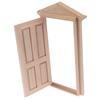 1:12 Miniature per Casa delle Bambole Simulazione Fai da Te Porta Campanile in Legno Accessori Mobili