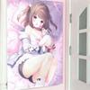 Cute Anime Maid Wall Tapestry Pastel Sweet Style Teen Room Dorm Living Room Gaming Room Hanging Cloth Decor