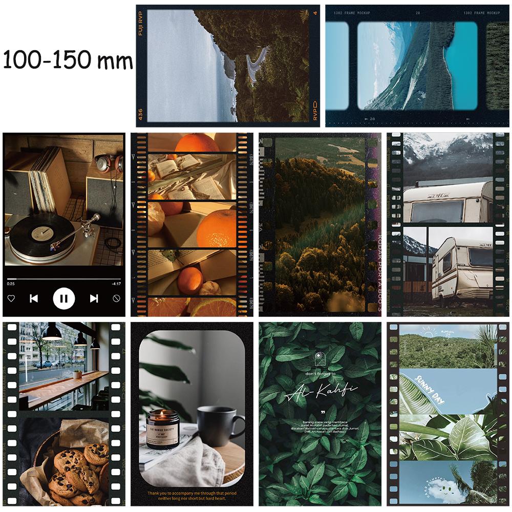 

10 шт. Со светящейся наклейкой-постером 10×15 см Студенты Кофе Фото Чемодан Каваий Подарок Для Гостиной Холодильник Наклейки-карточки