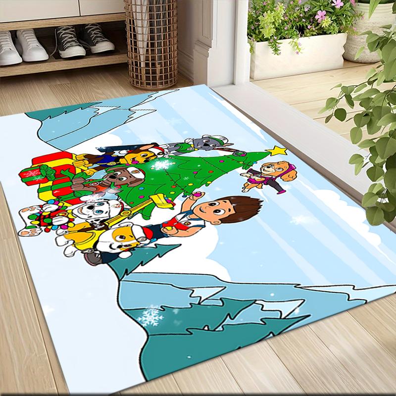 1Pc Paw Patrol Heroes Carpet Rug Soft Washable Antislip Home Living Room Sofa Mats Personalized Christmas Rug