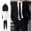 Men's Formal Suit Set: Jacket, Uniform, Groomsman, Groom, Wedding Tuxedo, Business & School Wear.