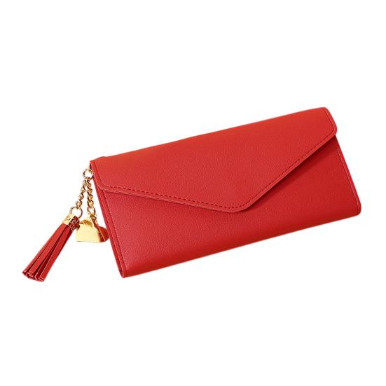 Women Slim Card Wallet Short Long Wallet with ID Window Zippered Coin Pocket Card Holder Wallet for Travel Shopping